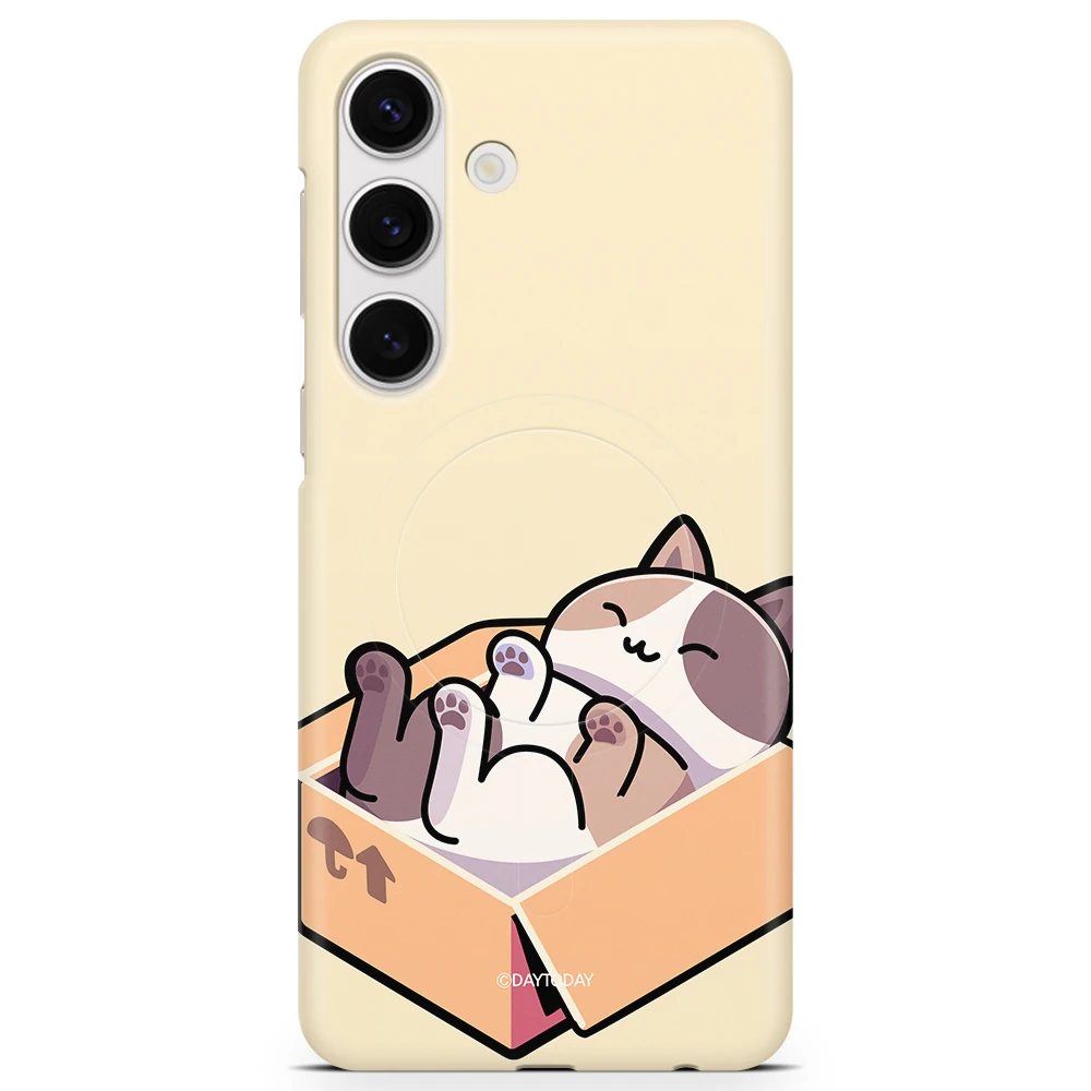 갤럭시S25플러스 SM-S936N 맥세이프 케이스 추천 고양이 벌러덩누웠냥